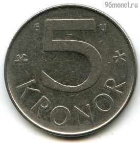 Швеция 5 крон 1982 U