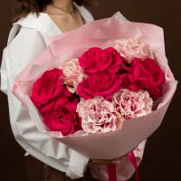 Французская роза 9шт (микс)