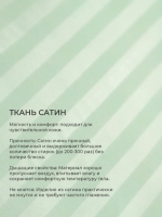 Наперник NP 50х70 на молнии для подушки Bio-Line, сатин, на молнии набор из 2 штук [мята]