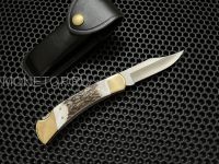 Нож Buck 110 Genuine Stag Folding Hunter