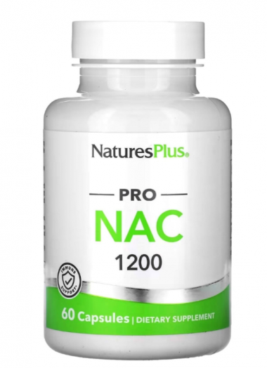 NaturesPlus PRO NAC / N- ацетил  L- цистеин / 1200 мг 60 капсул