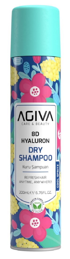 AGİVA Шампунь 200 мл.сухой д/волос 8D HYALURON PRO CARE