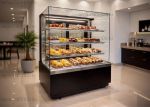 Витрина без рамок CANARY RS 1300 с гнутым стеклом (lux, 130)
