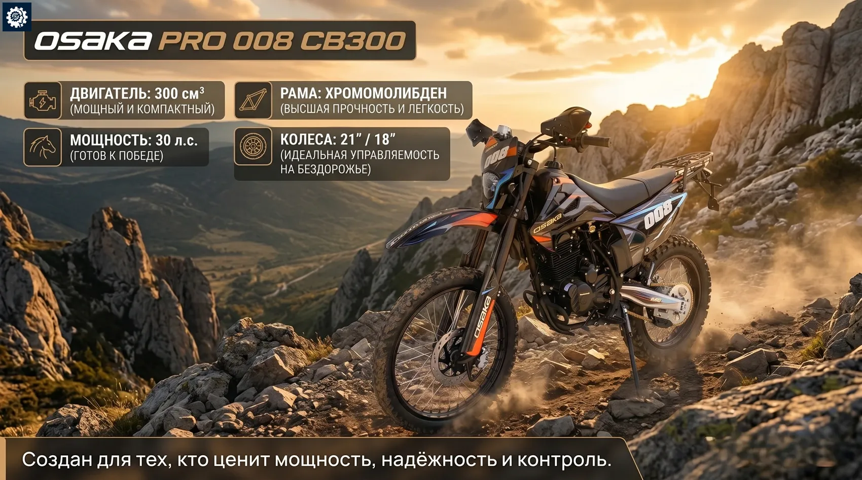 Мотоцикл Osaka Pro 008 CB300