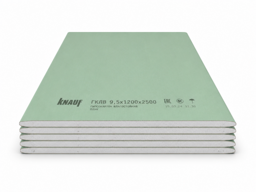 КНАУФ-лист ГСП R ПЛУК 15.0*1200*2500