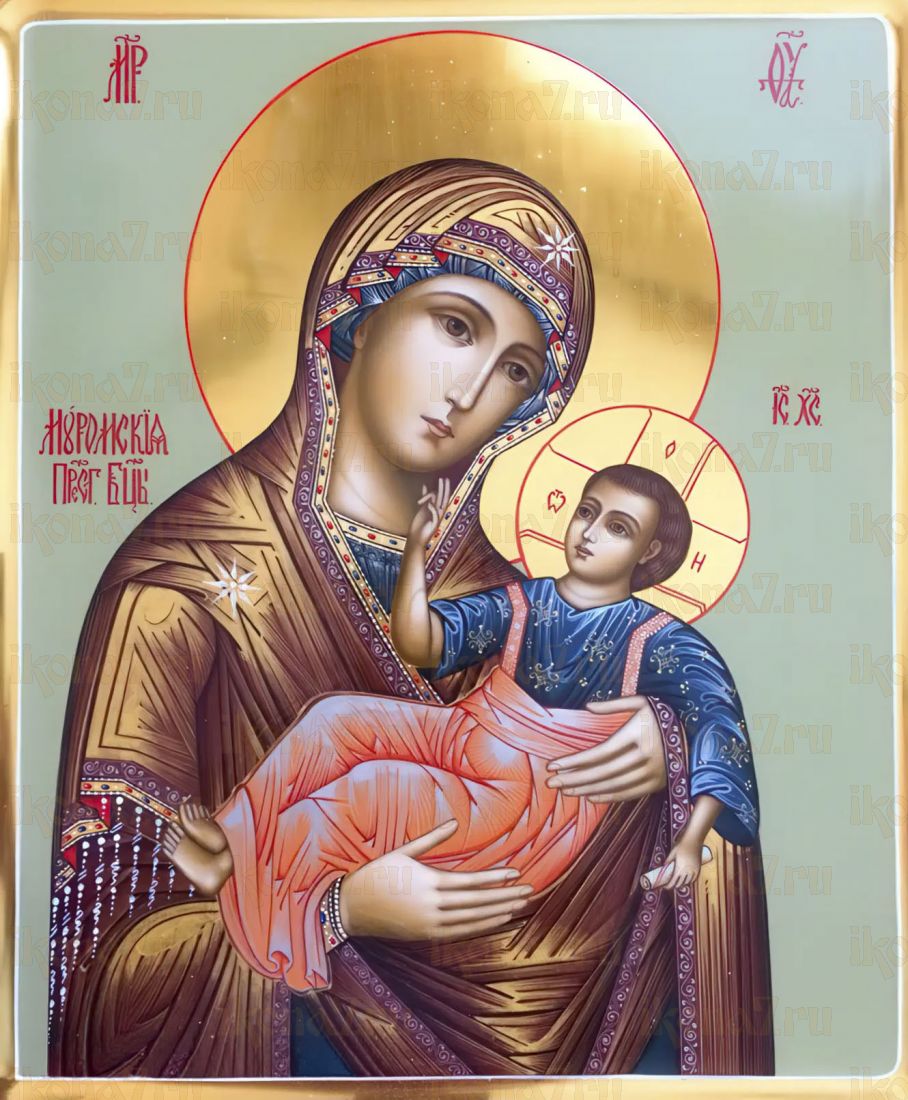 Муромская икона Божией Матери рукописная на липовой доске (24162)