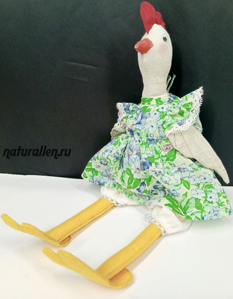 Сувенир "Льняная курочка"