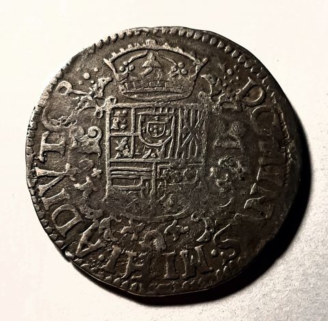 1/2 дукатон 1/2 экю 1598 Испания AUNC 39 мм Турне Нидерланды Бельгия
