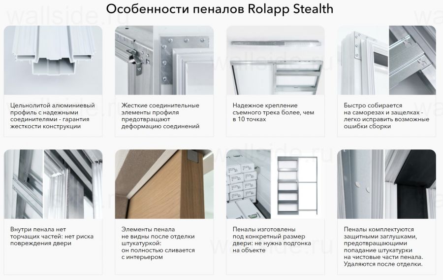 Пенал Rolapp Stealth для дверей высотой 3000 мм