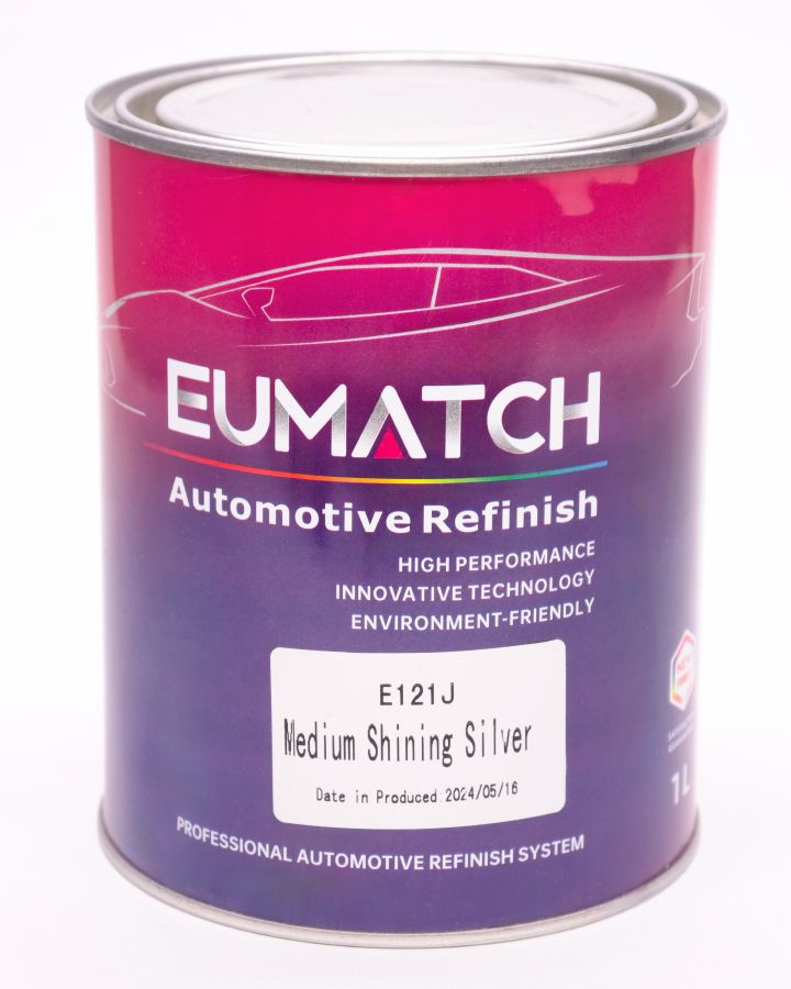 Eumatch Эмаль E121J Medium Shining Silver / Среднее блестящее серебро