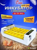 Инкубатор Эйч-эйч-ди (HHD)на 24 яйца с овоскопом, автоматический переворот