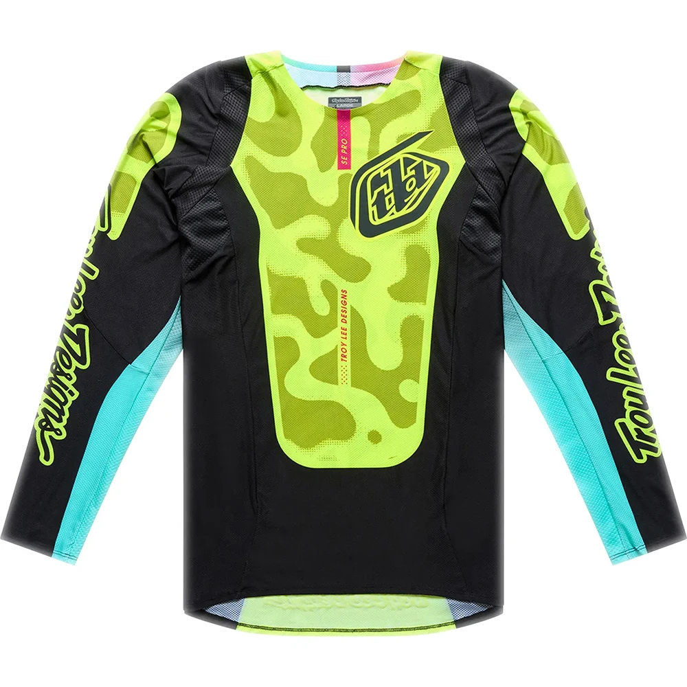 Troy Lee Designs SE Pro Myth Black / Flo Yellow джерси для мотокросса