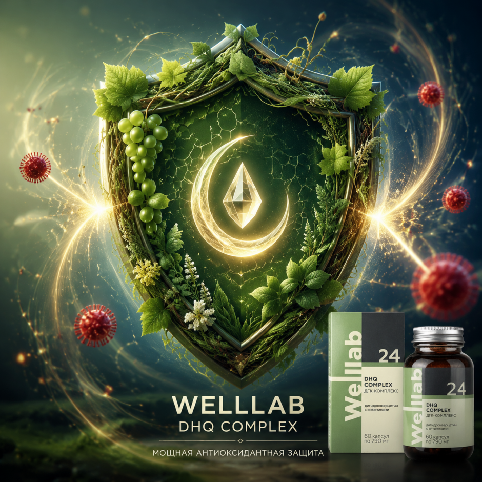 DHQ COMPLEX БАД с дигидрокверцетином и витаминами Welllab