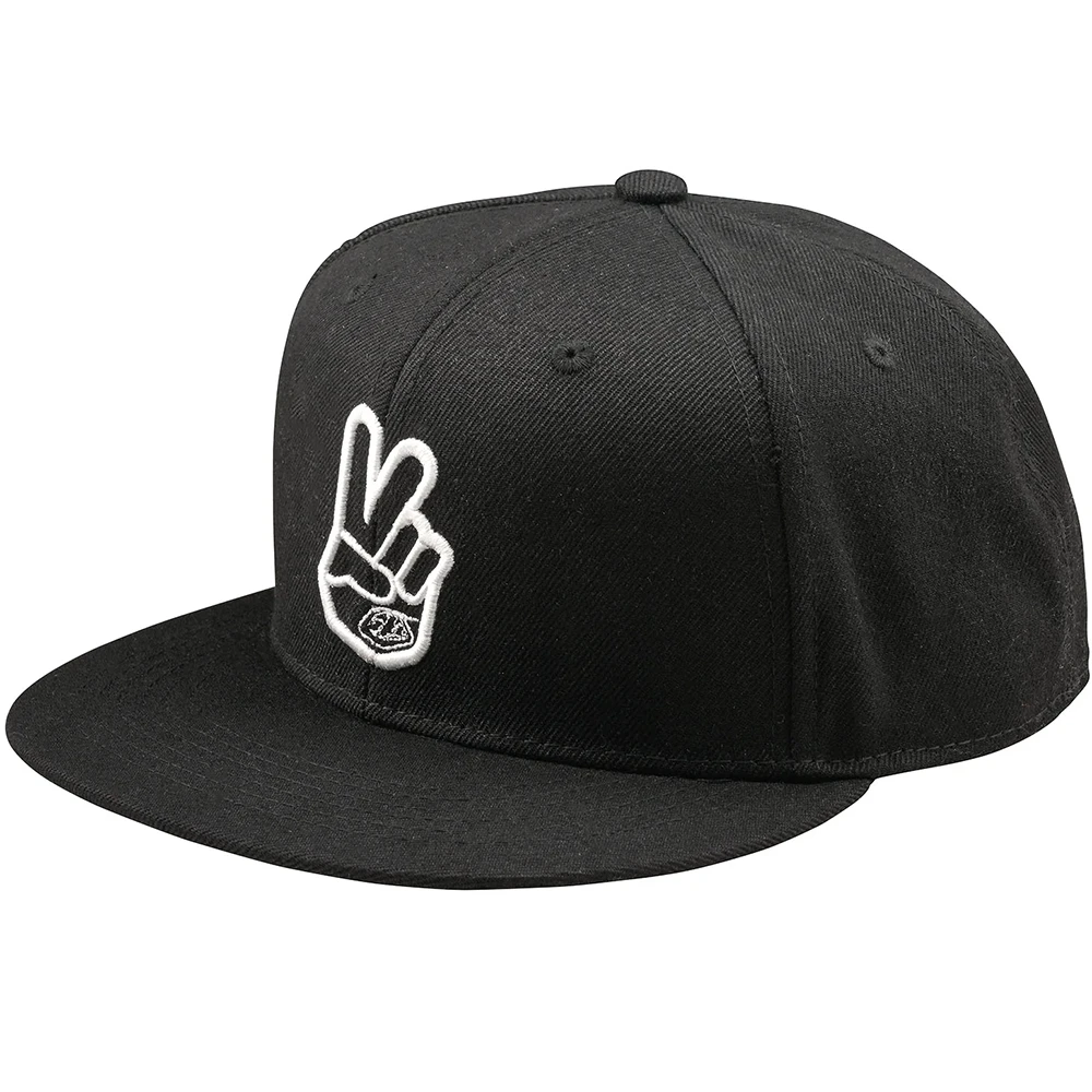 Troy Lee Designs Flat Bill Peace Out Black бейсболка