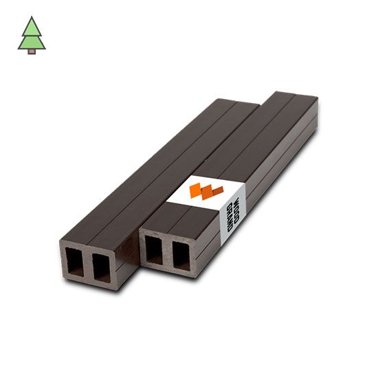 Лага усиленная из МПК 40*55*4000 мм WoodGrand цвет: Антрацит