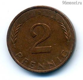 ФРГ 2 пфеннига 1996 D