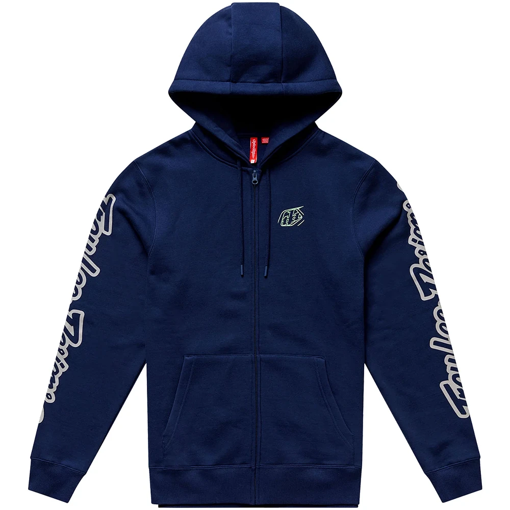 Troy Lee Designs Badge Zip Up Hoodie Navy/Sage толстовка