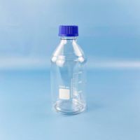 Банка для реактивов Labdevices GL45, 1000 мл, стекло Boro 3.3, светлое стекло, с винтовой крышкой, градуированная