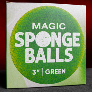 Magic Sponge Balls 4 шт ЗЕЛЁНЫЕ 3" by Murphy's Magic