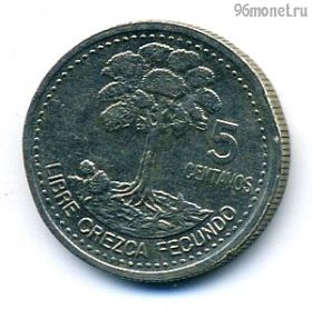 Гватемала 5 сентаво 2000