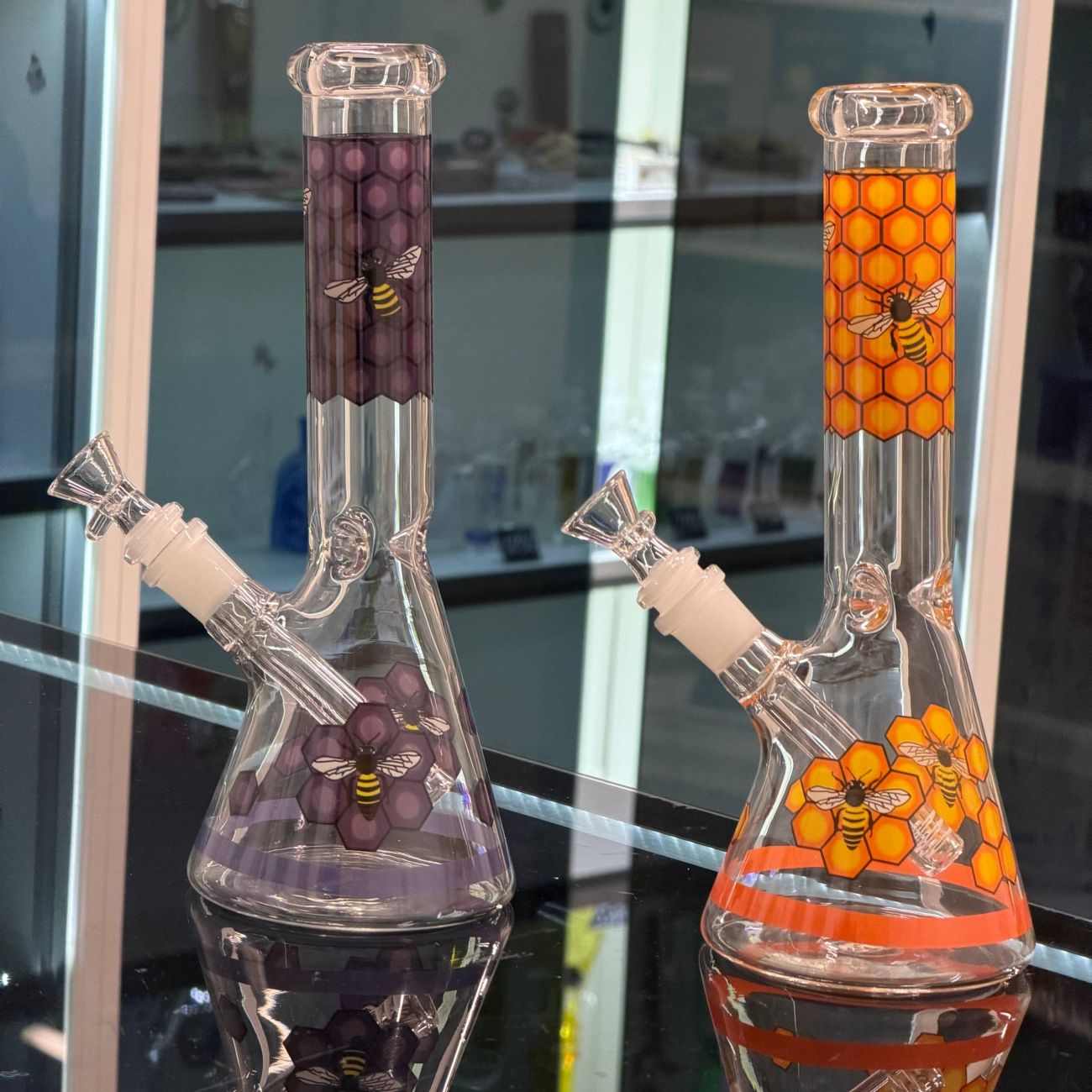 Стеклянный бонг Bee Beaker M дисконт