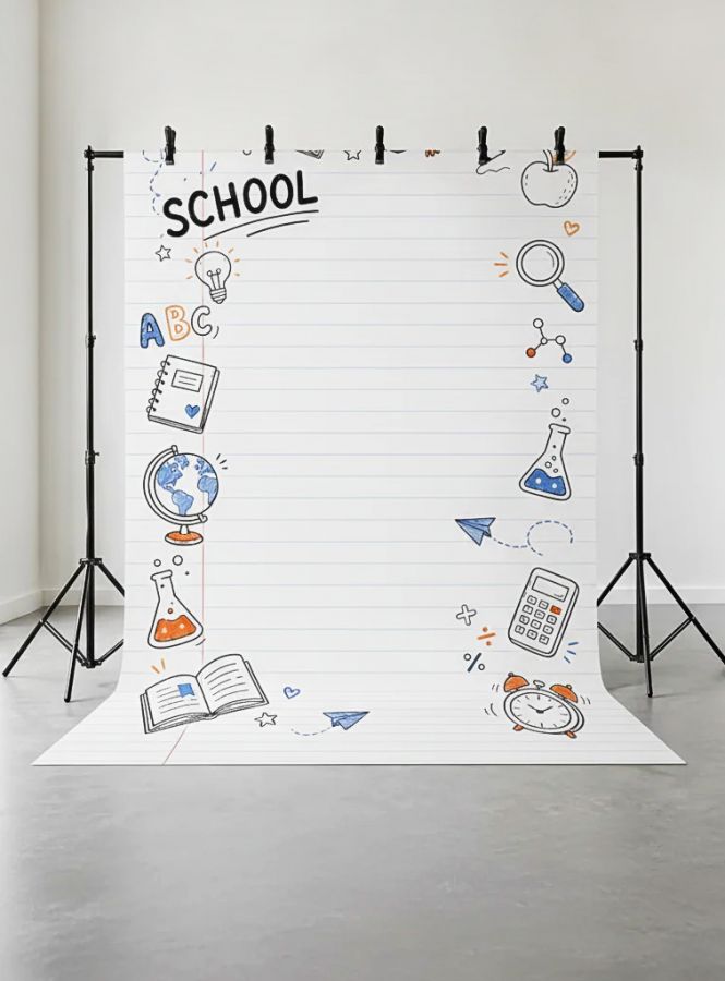 Фотофон из неопрена "School wall №57"