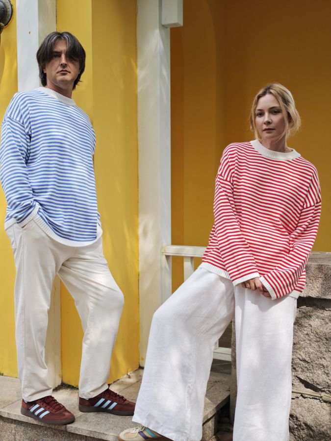 Тельняшка с длинным рукавом синяя