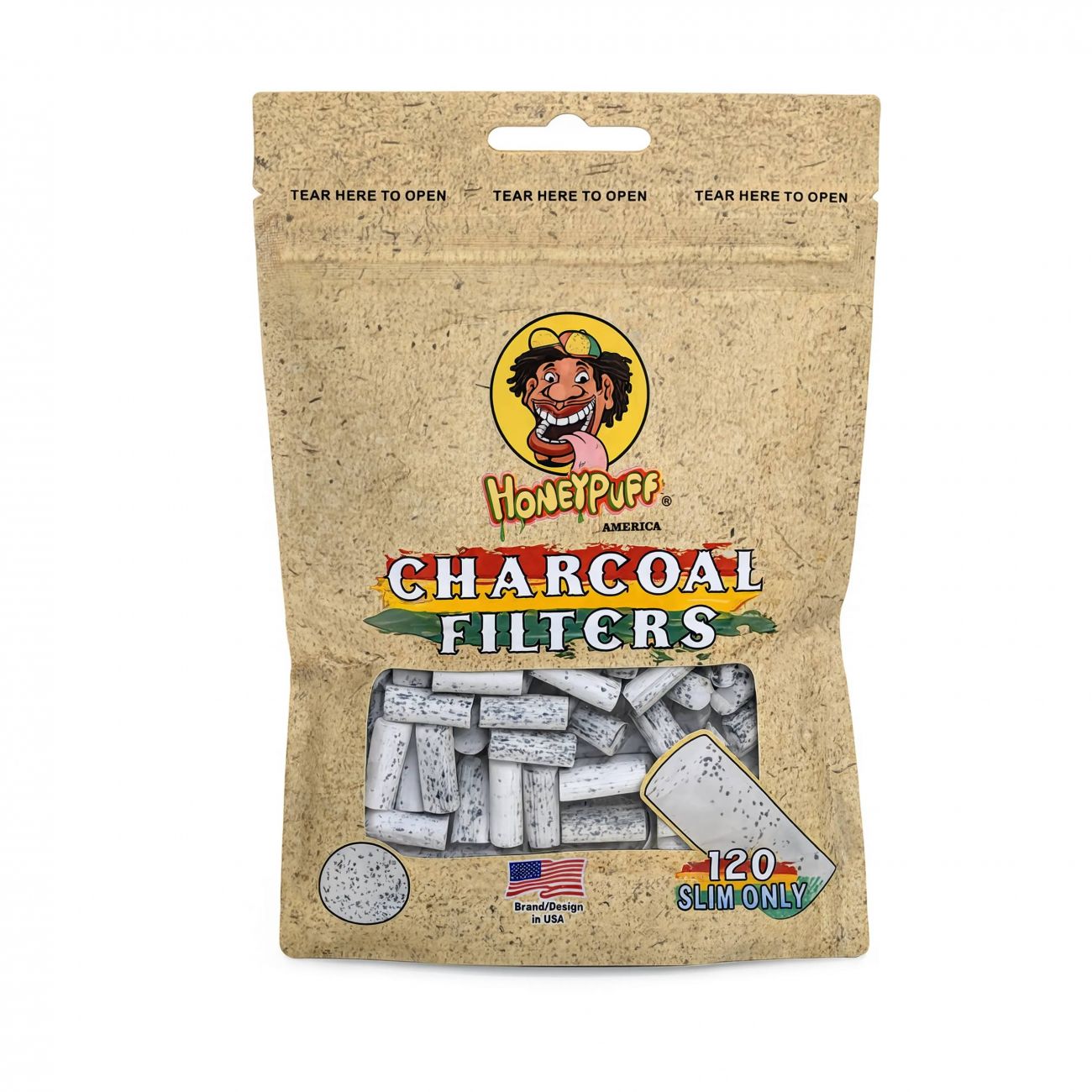 Угольные фильтры Honey Puff Charcoal 120 шт