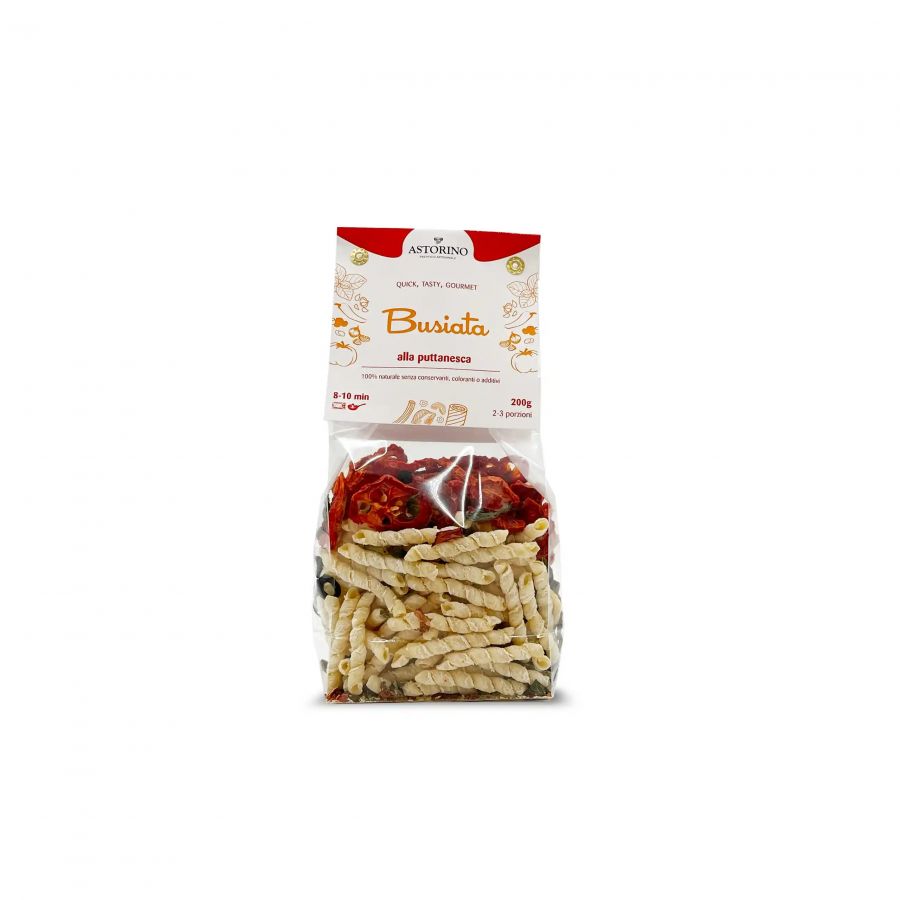 Паста Бузиата Путтанеска 200 г, Busiata alla puttanesca Astorino 200 gr