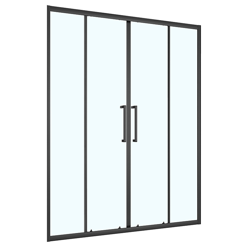 Душевая дверь Loranto 160x190, черный матовый CS-AB04B-160