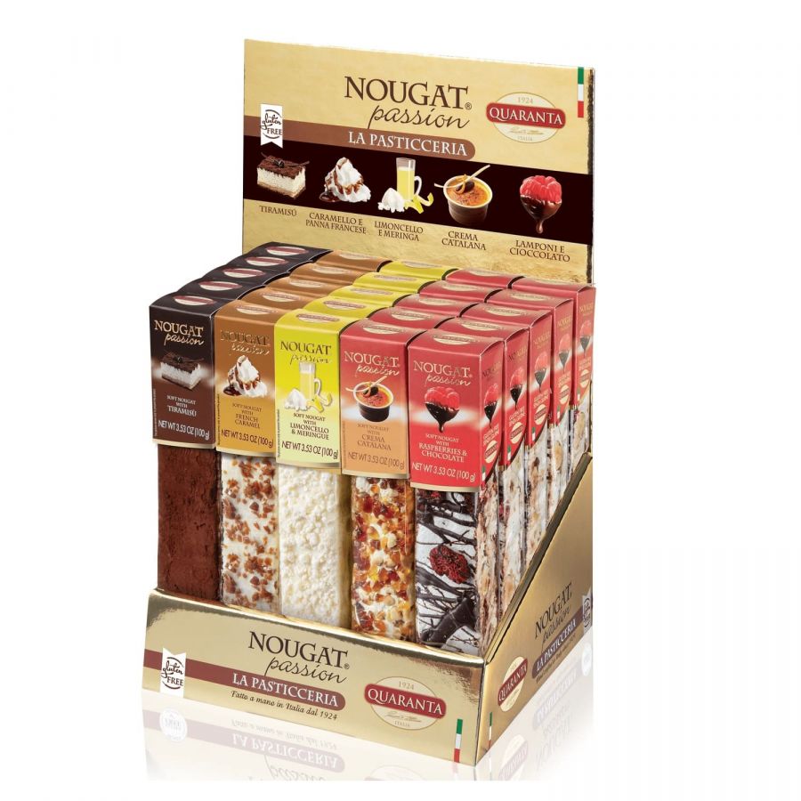 Торроне с кремом Каталана 100 г, Torrone tenero con Crema Catalana, Quaranta 100 g