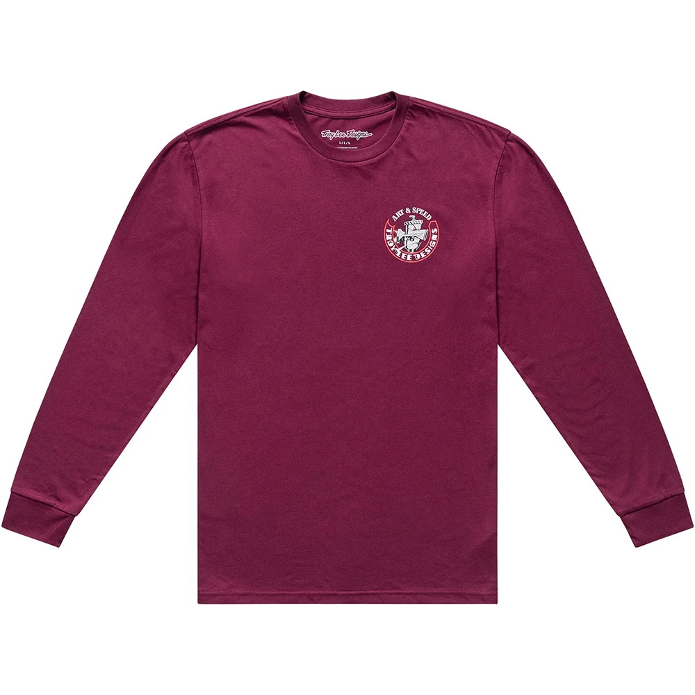 Troy Lee Designs Carb Club LS Tee Sangria лонгслив