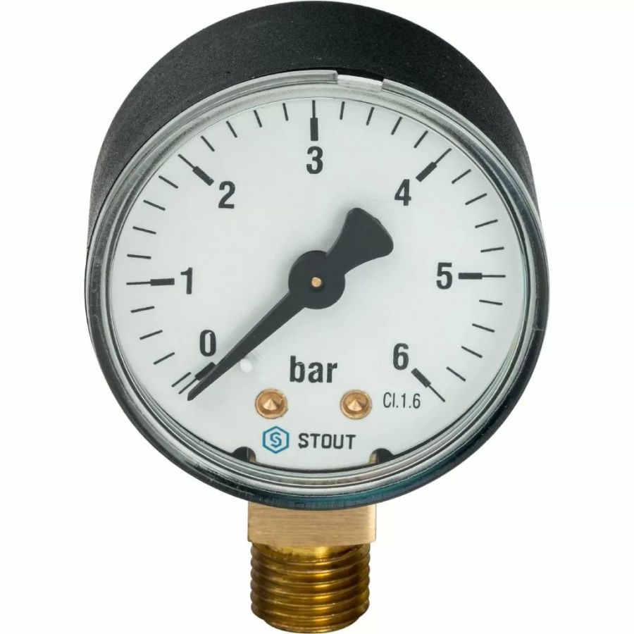 Манометр радиальный Stout (корпус ? 100 мм) SIM-0010-101015