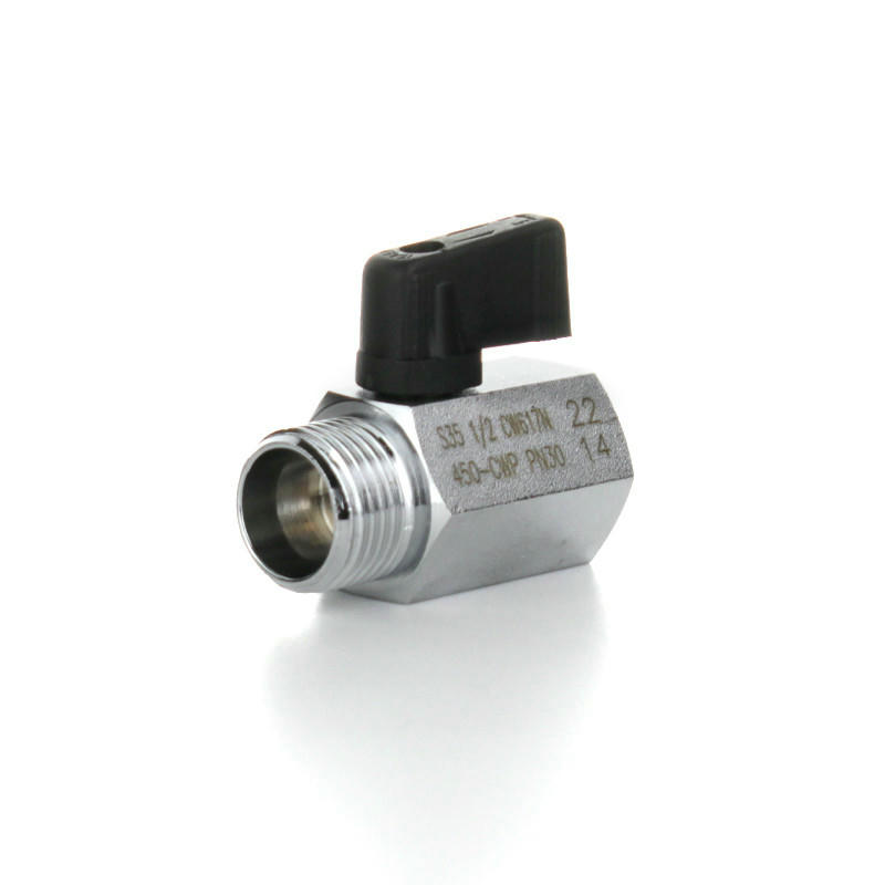 Кран шаровой MINI НВ 1/4", флажок ELSEN