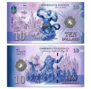 10 Dollars Heroes 3 Tower. Башня. Памятная банкнота. UNCB Oz Msh WB
