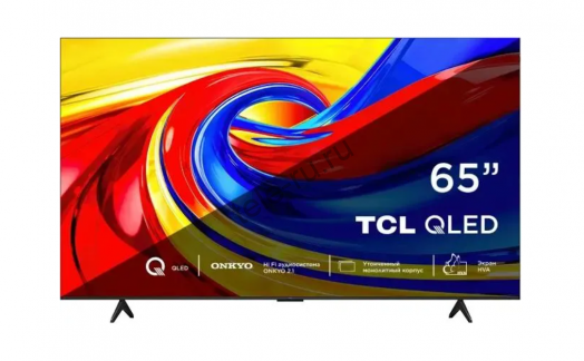 Телевизор TCL 65P7L QLED, 4K Ultra HD, СМАРТ ТВ, Google TV, черный