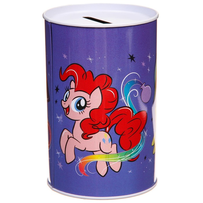 Копилка металлическая, 6,5 см х 6,5 см х 12 см "Make your own magic", My Little Pony