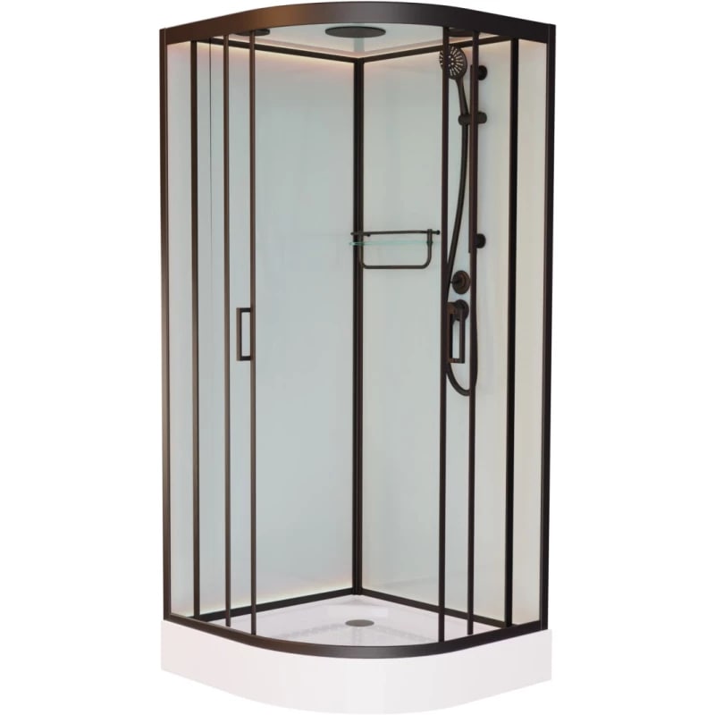 Изображение Душевая кабина 120х120 см Frank F420 М Black 20048