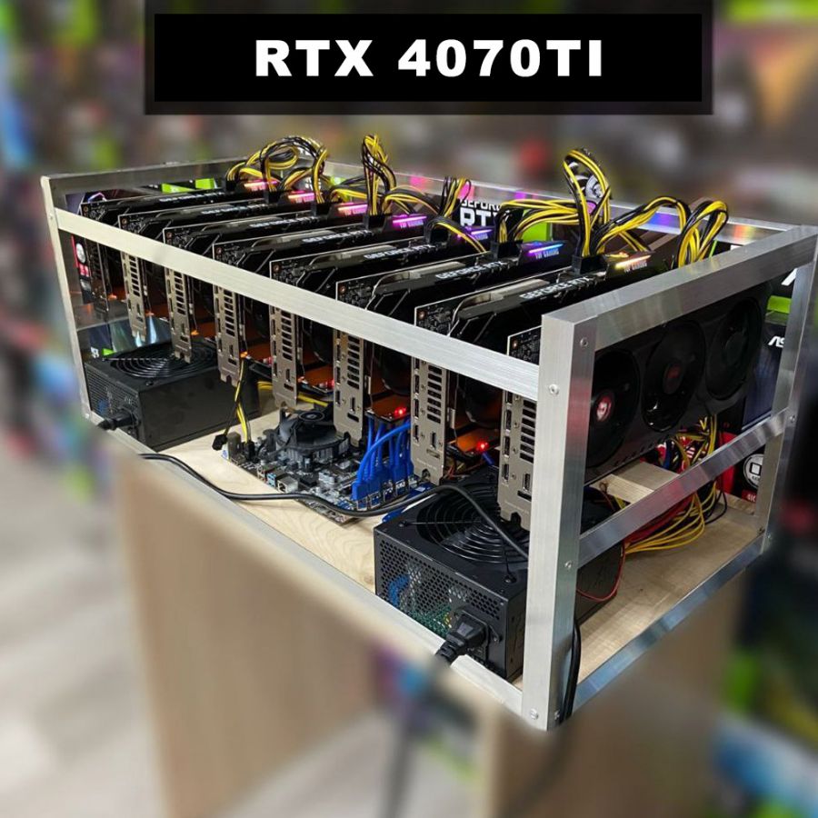 Майнинг Ферма NVIDIA RTX 4070Ti 4-6-8-12 видеокарт