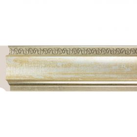Багет Cosca Плинтус 90 Серебро 166-281 Д240хШ1.5хВ9см / Коска.