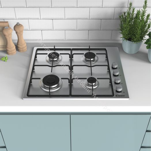 Газовая варочная панель CANDY CHW6LX нержавеющая сталь