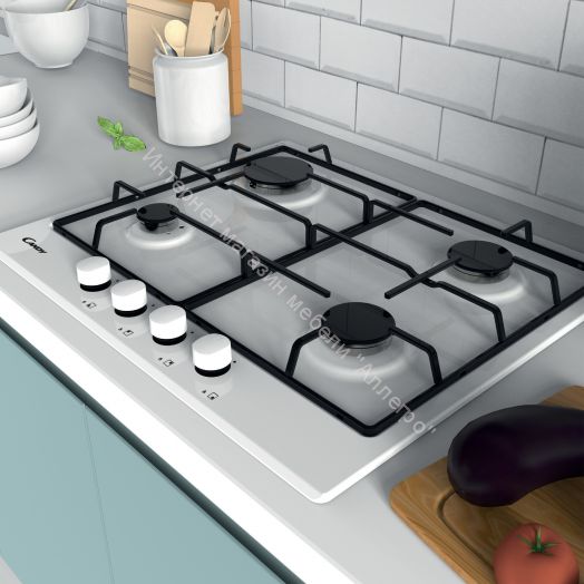 Газовая варочная панель CANDY CHW 6 BR WW белая