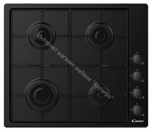 Газовая варочная панель Candy CHW6BLB черный