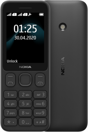 Смартфон Nokia 125 Dual Sim, 2 SIM, черный