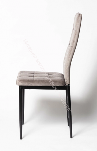 Кухонный стул "DC 4032B" Серый велюр/опоры чёрные (G062-38)