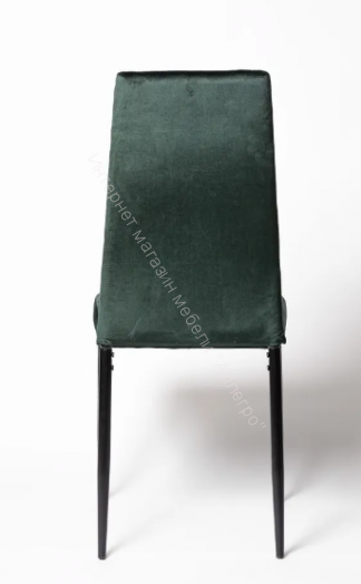 Кухонный стул "DC 4032B" Зелёный велюр/опоры чёрные