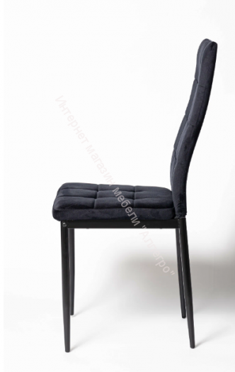 Кухонный стул "DC 4032B" Чёрный велюр/опоры чёрные (G062-50)