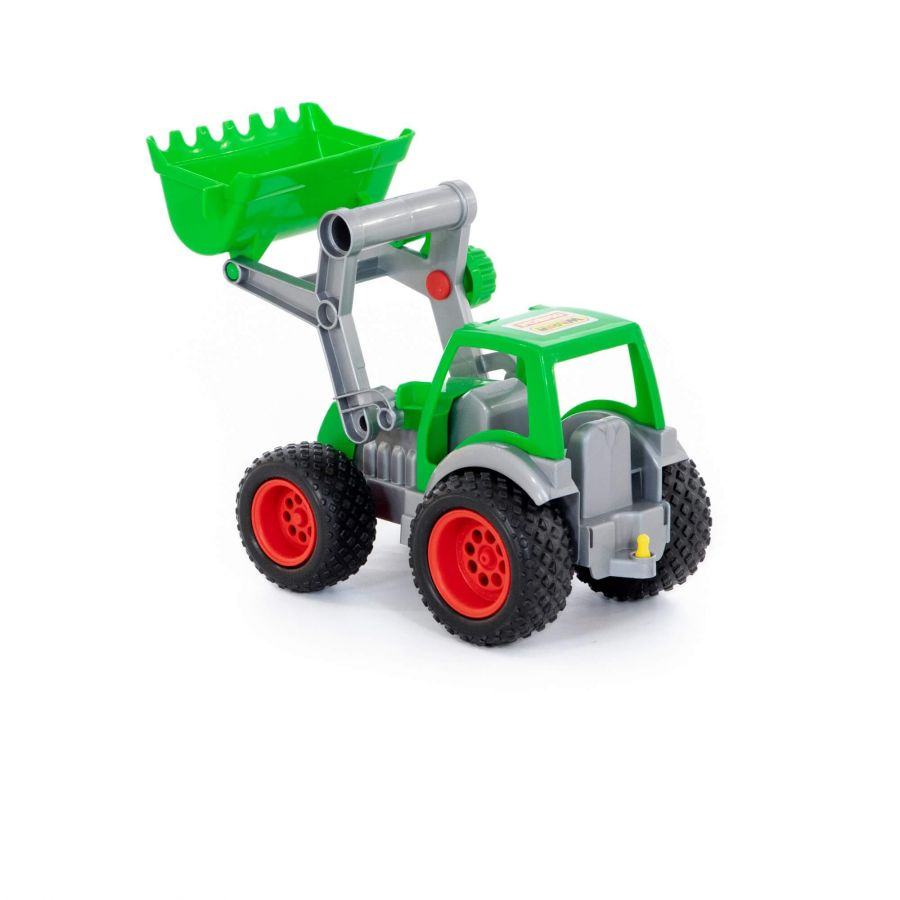 "Фермер-техник", трактор-погрузчик (в сеточке)