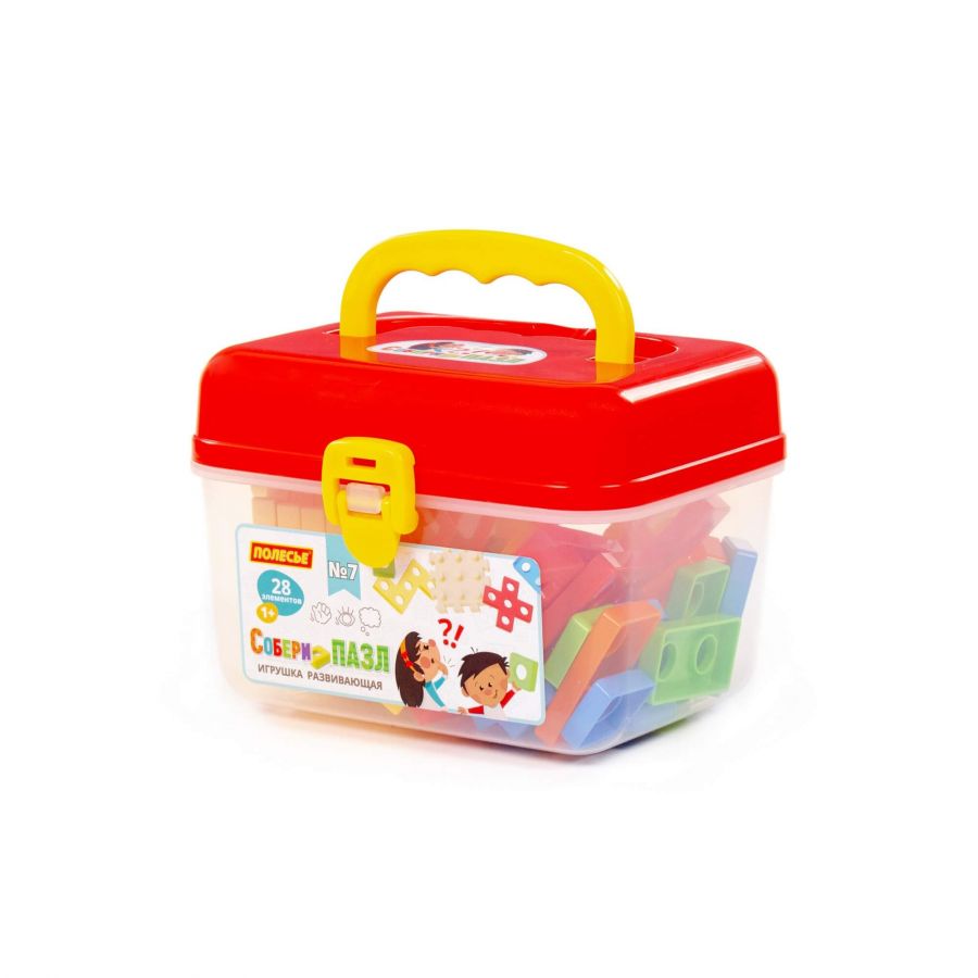 Игрушка развивающая "Собери пазл" №7 (28 элементов) (в чемоданчике)