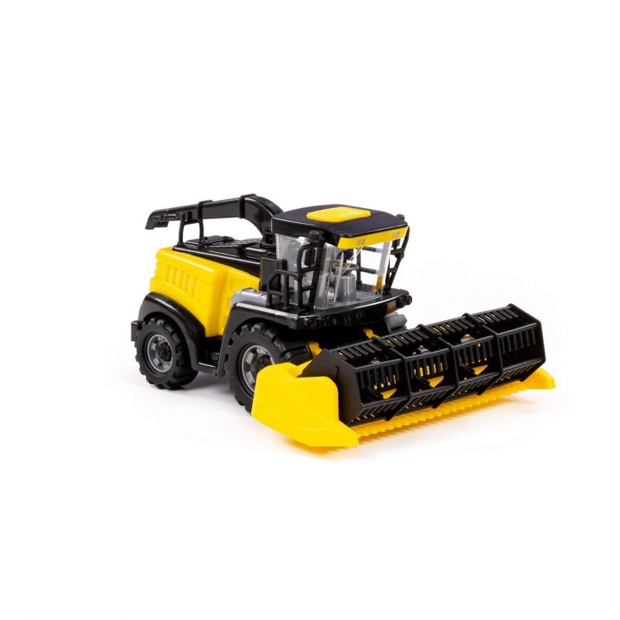 Комбайн "Полесье" №1 инерционный (жёлтый) (в сеточке)